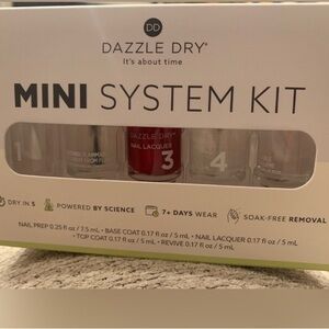 Dazzle Dry Mini System Kit with Red Polish